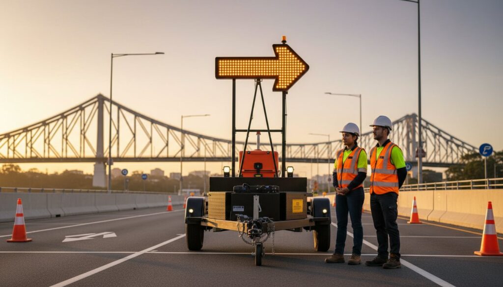 Arrow Board Hire Brisbane: Your Guide to TMR-Compliant Traffic Control (2026)